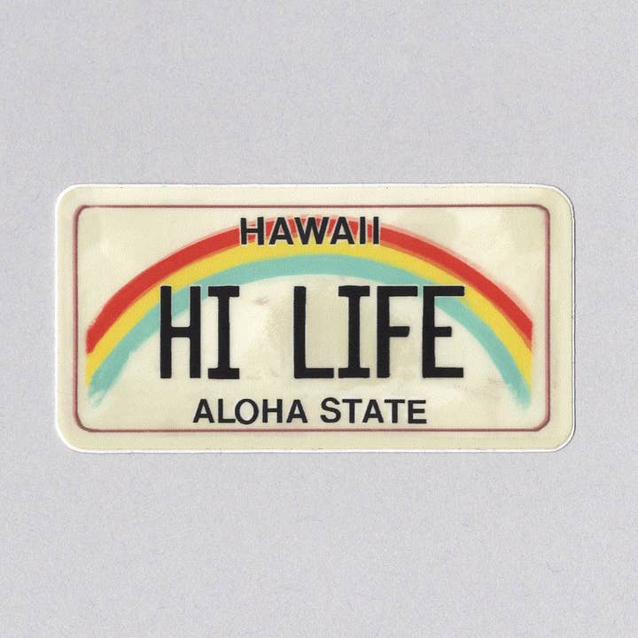 HI Life Hawaii Nummernschildaufkleber für den Großhandel von Bring Aloha
