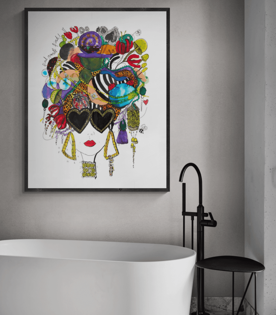 Charlotte Posner - Wholesale Art Print - FIND YOURSELF FIRST PRINT1