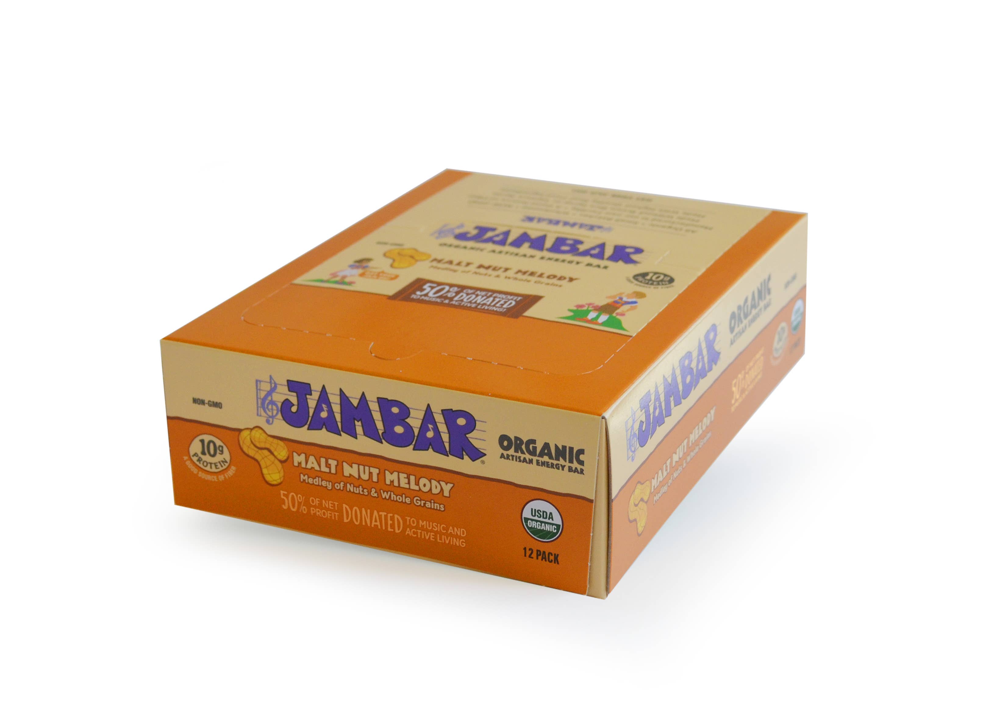 JAMBAR - Wholesale Snack Bar - JAMBAR Organic Energy Bar Malt Nut Melody2