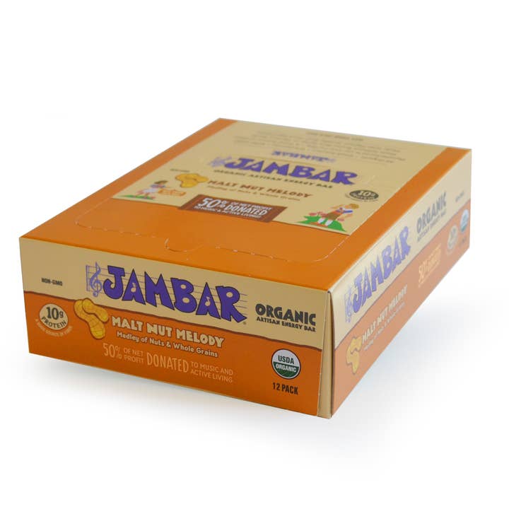JAMBAR - Wholesale Snack Bar - JAMBAR Organic Energy Bar Malt Nut Melody2