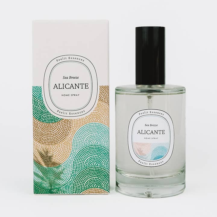 Spray voor thuis. De geur van zeewind. Alicante-collectie voor wholesale door FEELIT-ESSENCES
