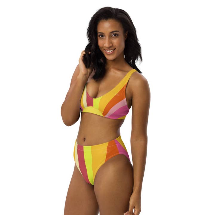 Sunny Side Recycled høj indsnævrede Bikini for engroshandel hos Local Summer Collective Surf Shop