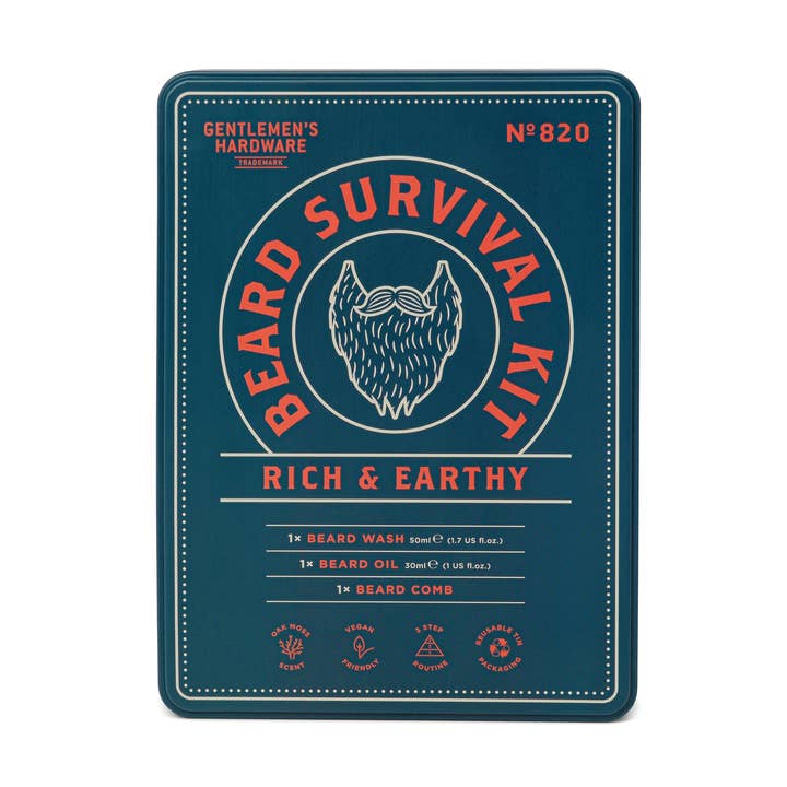 Gentlemen's Hardware Beard Survival Kit for wholesale by Designworks Collective