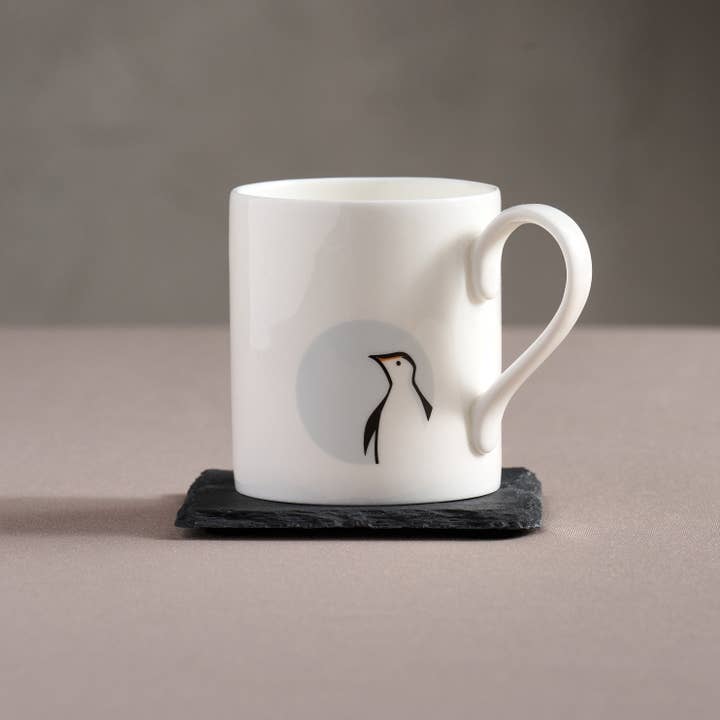 Jin Designs - Wholesale Coffee Mug - Penguin in the Window Mug2