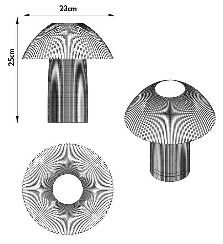 Coast Fig - Wholesale Accent/Desk Lamp - Shroom Table Lamp6