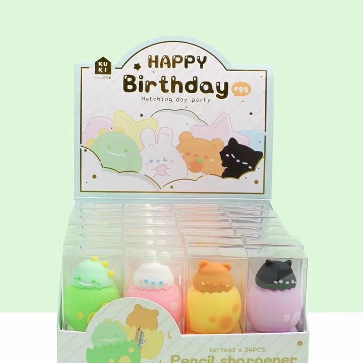 BCmini - Wholesale Pencil Sharpener - 33304 EGG ANIMAL BABIES PENCIL SHARPENER1