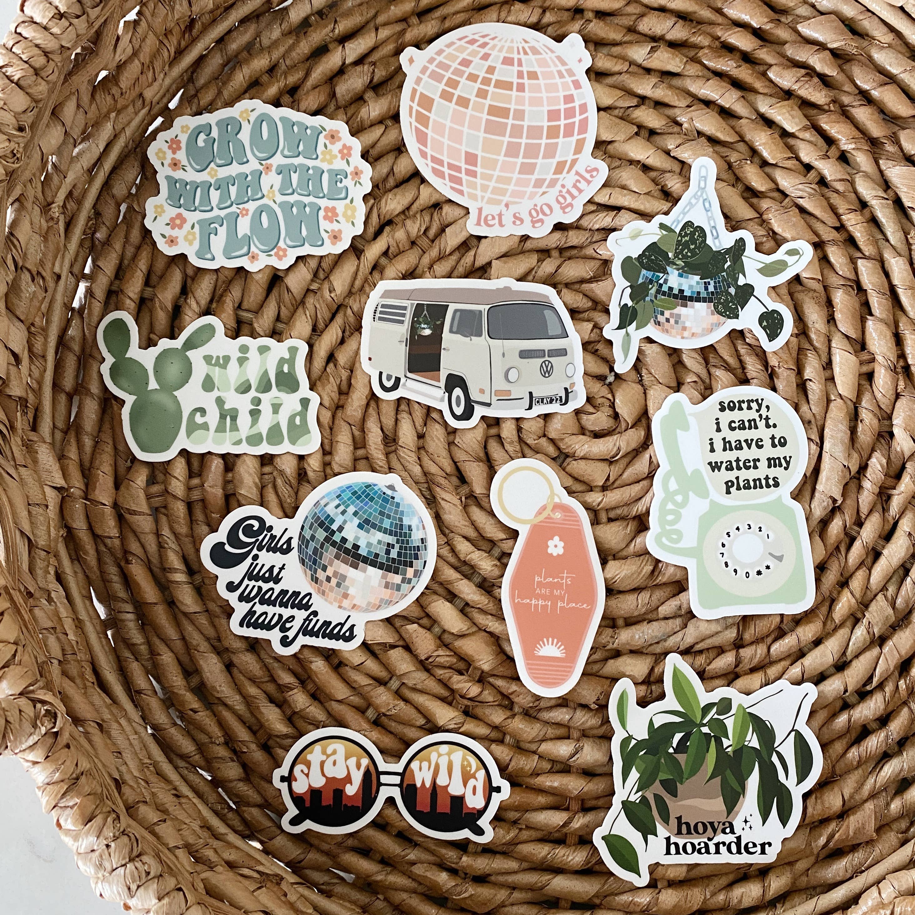 Clay Collection Co. - Wholesale Sticker - Retro Plant Van Sticker4