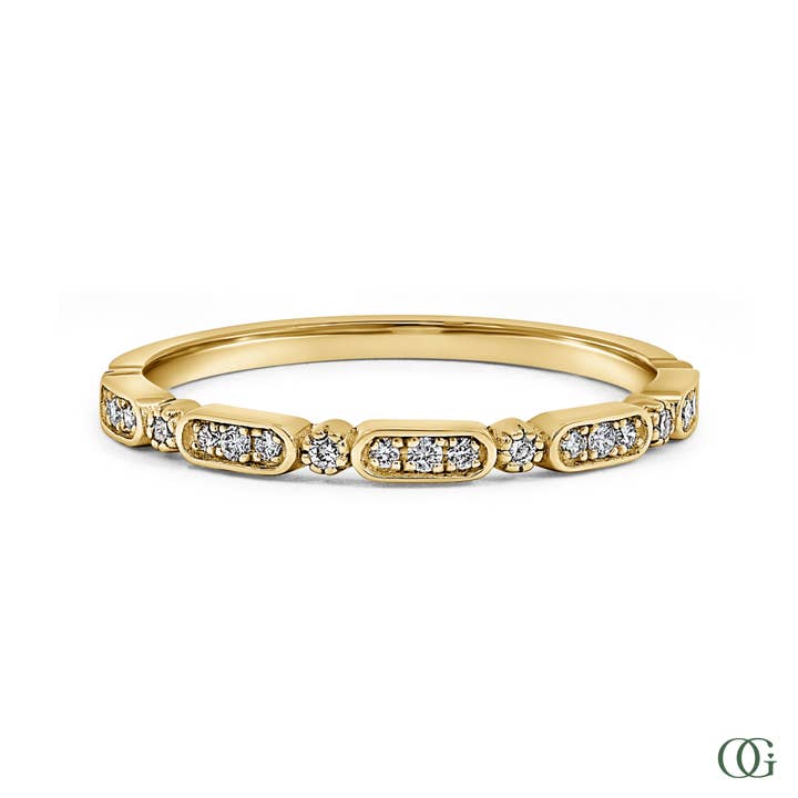 Anello di Moda Glamour Art Déco (0,1 CTW) per la vendita all'ingrosso da parte di Orchid Gems Fine Jewelry