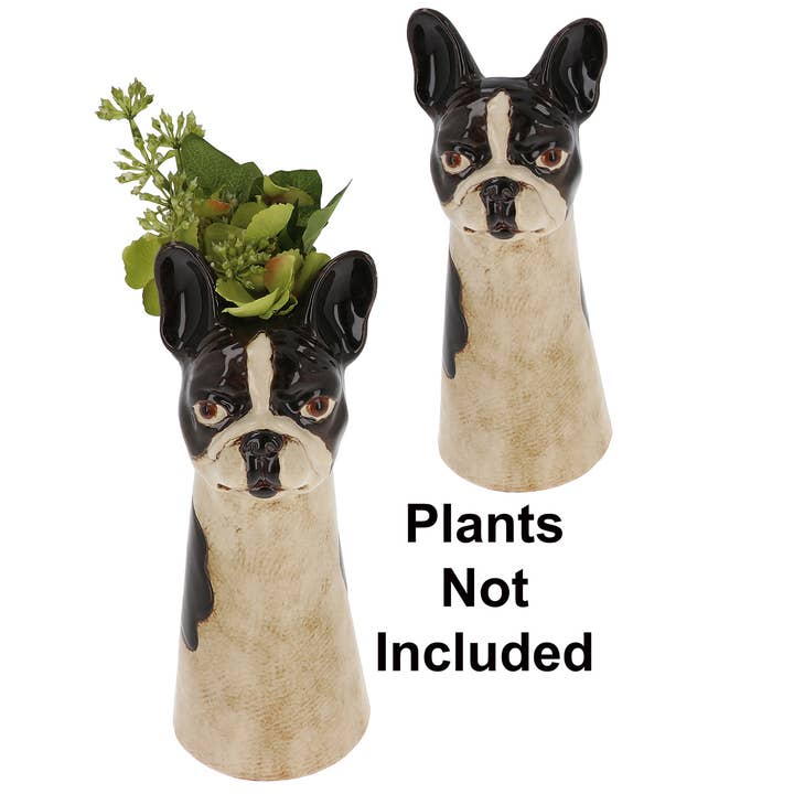 Joe Davies - Wholesale Vase - Village Pottery Top Dog Frenchie Vase