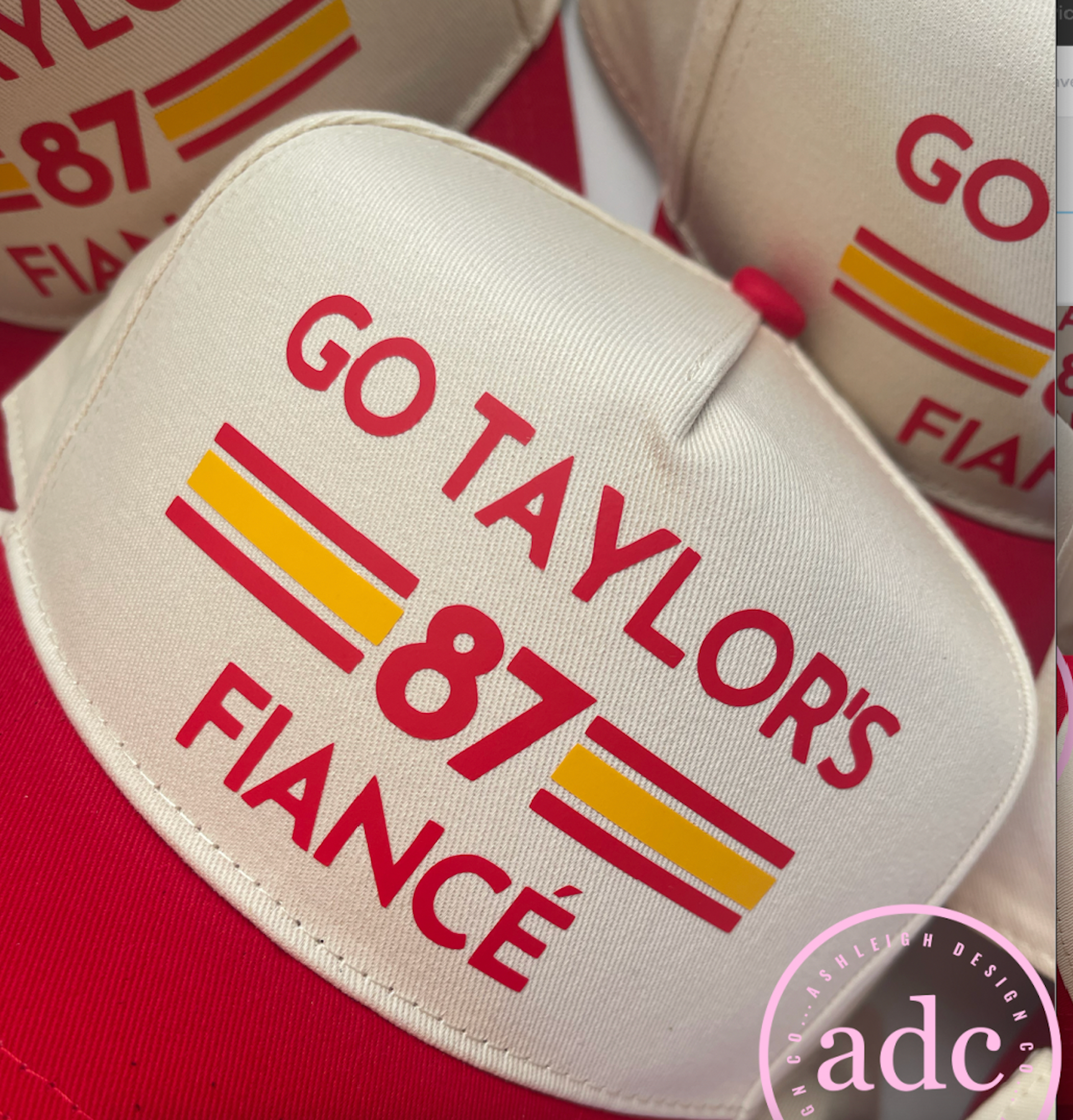 AshleighDesignCo - Vente Casquette de camionneur – unisexe - ALLER FIANCÉ DE TAYLOR Vintage Trucker1