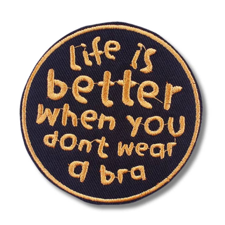 Life is Better Embroidered Iron On Patch for wholesale by Love, Paige Designs