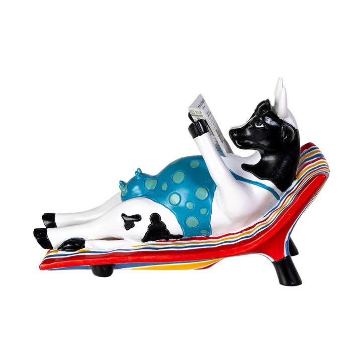 Sunbather Cow Cowparade for wholesale by Pacific Trading