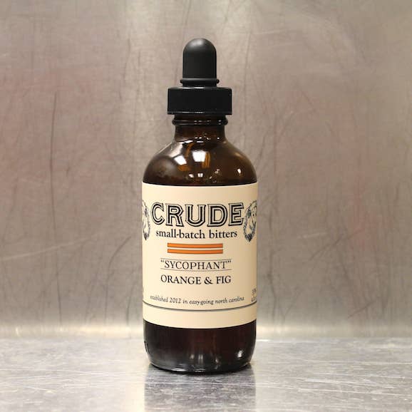“Sycophant” Orange and Fig Bitters for wholesale by Crude Bitters & Sodas