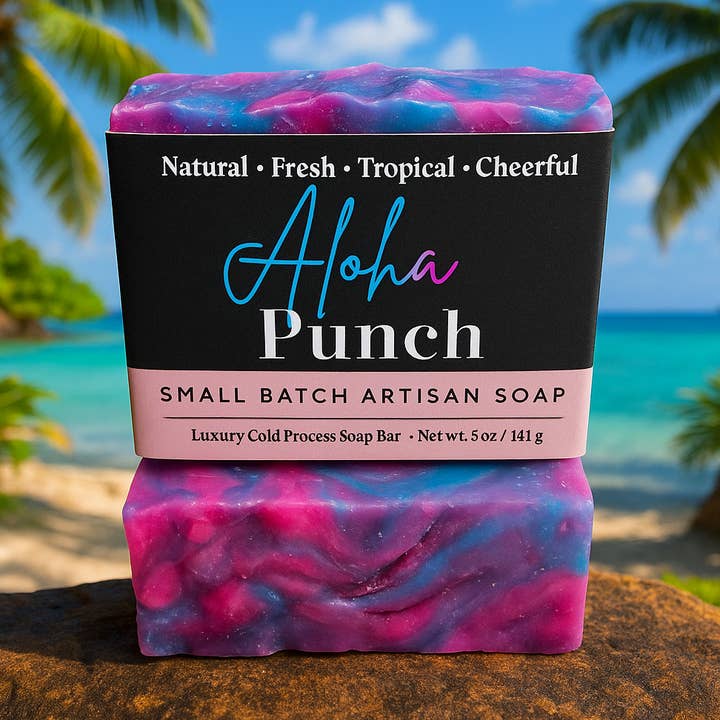 Aloha Punch Bar Soap and other Purchase Wholesale hawaiiproducts. Free Returns & Net 60 Terms on Faire trending on Faire.