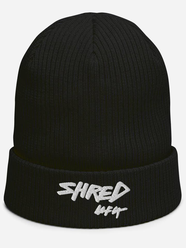 Organic ribbed beanie for wholesale by Shred mfg
