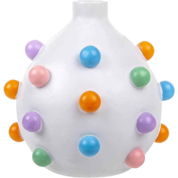 The Wine Savant / Khen Glassware - Wholesale Vase - Bubble Flower Vase Detailed Ceramic 5