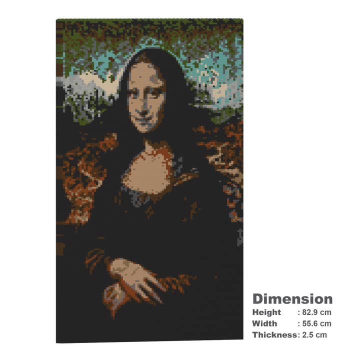 Mona Lisa Brick Painting 01S for wholesale by JEKCA