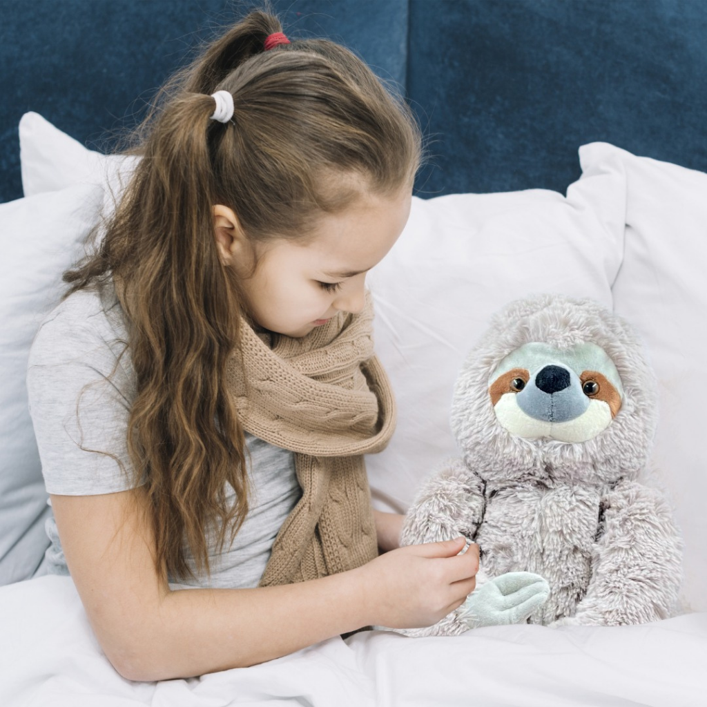 KINREX - Wholesale Stuffed/Plush Toy - Kids & Baby - Baby Sloth Stuffed Animal - Plush Sloth Toy 13"5