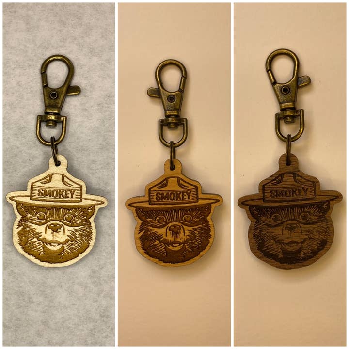 The Nostalgia Company - Wholesale Keychain - Unisex - Smokey Bear Keychain | Officially Licensed Smokey Bear Gift