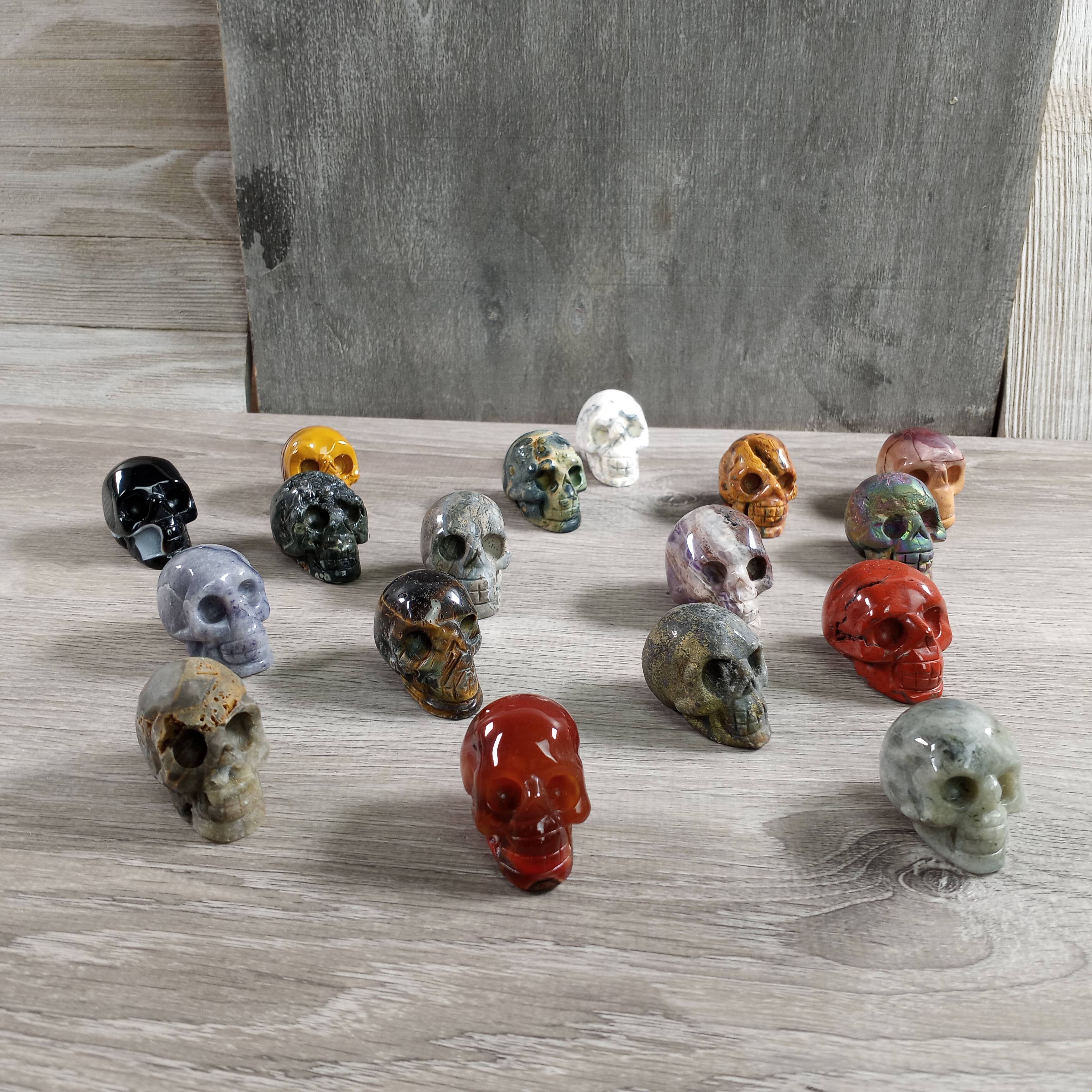 Keystone Crystals - Wholesale Spiritual Stone/Crystal - Assorted Gemstone Skull Figurines – Crystal Carvings in Bulk3