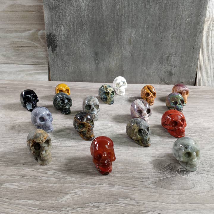 Keystone Crystals - Wholesale Spiritual stone/crystal - Assorted Gemstone Skull Figurines – Crystal Carvings in Bulk3