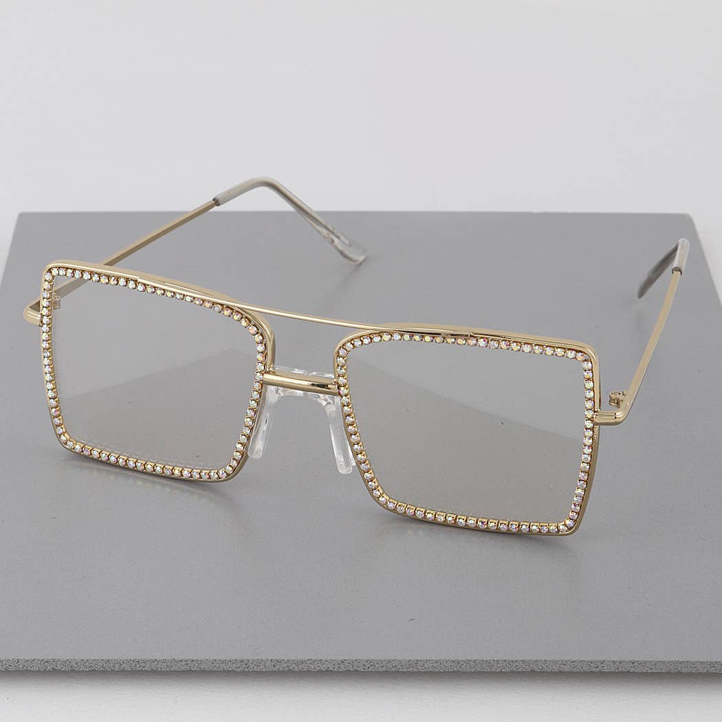 Clear Shine On Me Classic Glasses for wholesale on Faire1