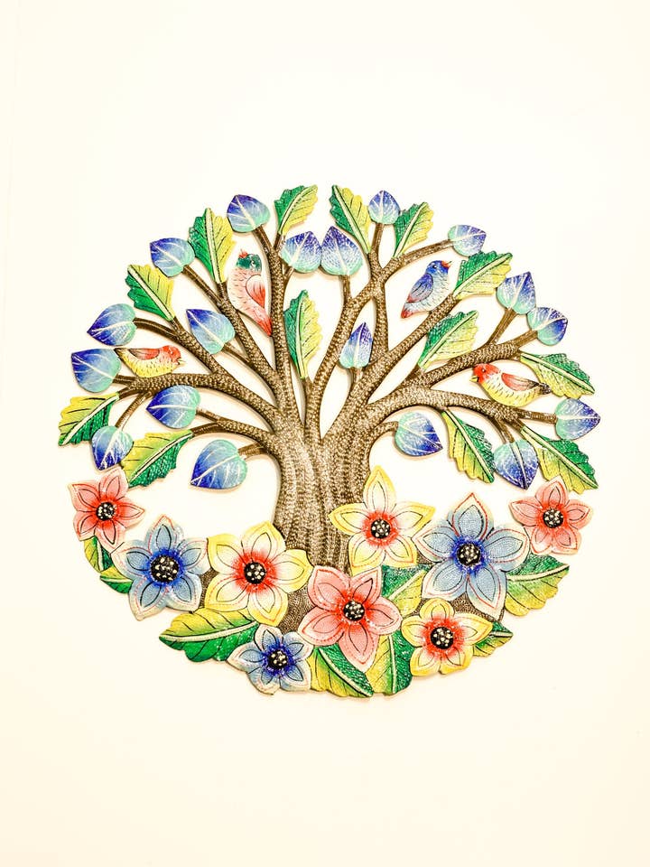 3D Colorful Tree of Life Wall Art for wholesale by Beyond Borders