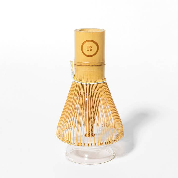 Bamboo Matcha Whisk & Holder Set for wholesale by Romi Matcha