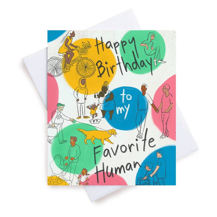 Grattis på födelsedagen favoritmänniska (Rea) för wholesale av M. Kind Papersmith