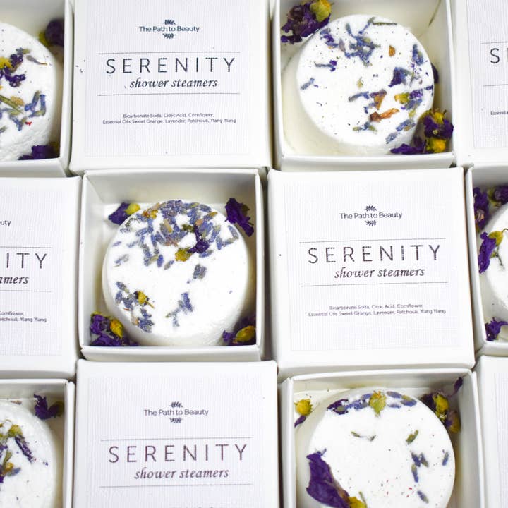 The Path to Beauty - Wholesale Shower Steamer/Bomb - Serenity Shower Steamers