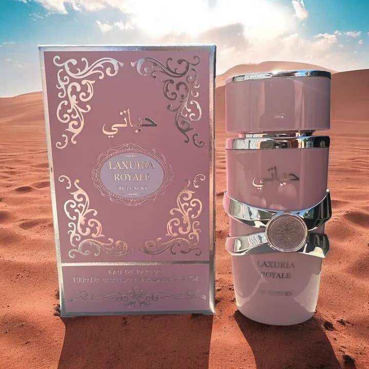 Profumo Laxuria Royal Pink 100ML Confezione da 4 (8,60β¬ al pezzo) per la vendita all'ingrosso da parte di Kcosmetique