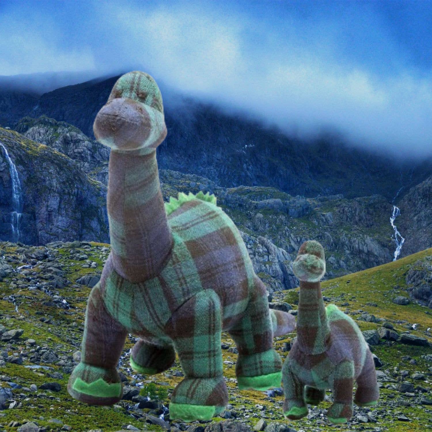 Best Years Ltd - Wholesale Stuffed/Plush Toy - Kids & Baby - Tartan Diplodocus Dinosaur Teddy Soft Toy3