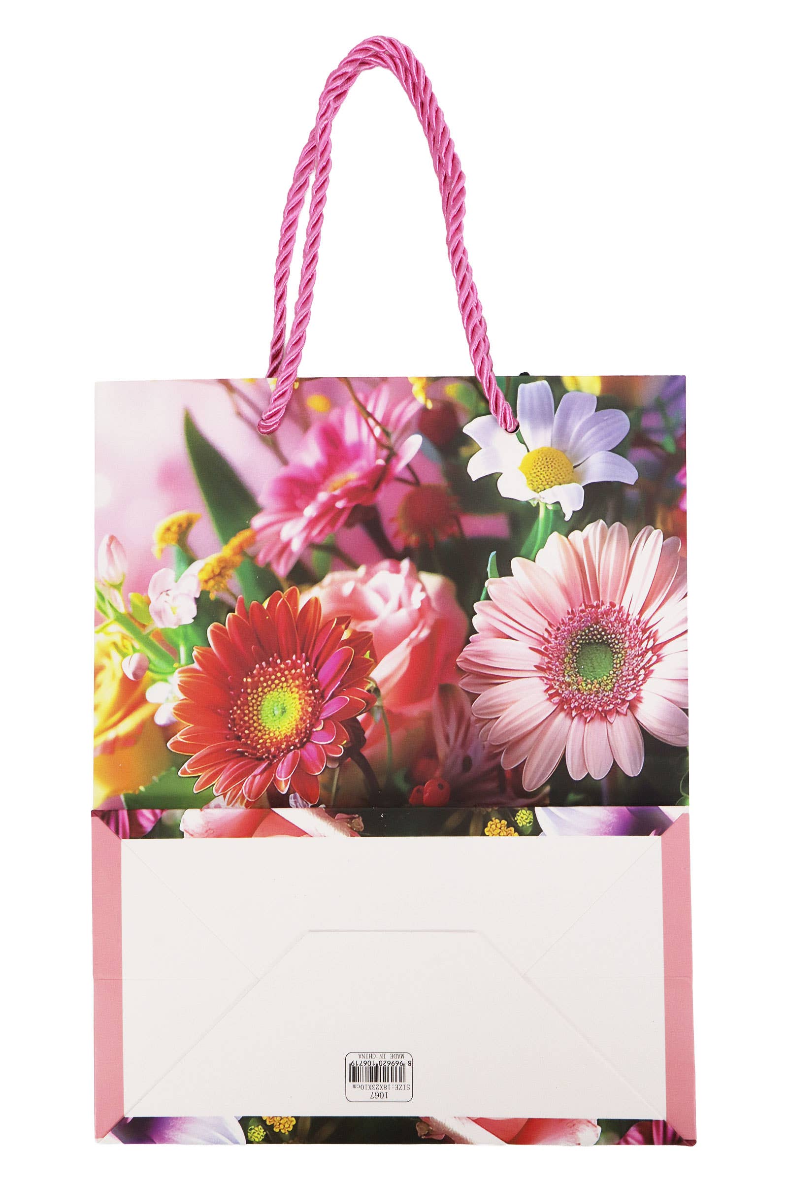 ASSORTITI Borsa regalo in carta opaca floreale margherita 3D - 12 pezzi in vendita all'ingrosso su Faire8