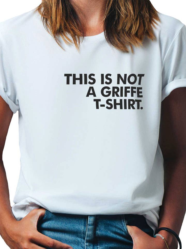 T-shirt donna « Not a Griffe » in cotone biologico per la vendita all'ingrosso da parte di Milord