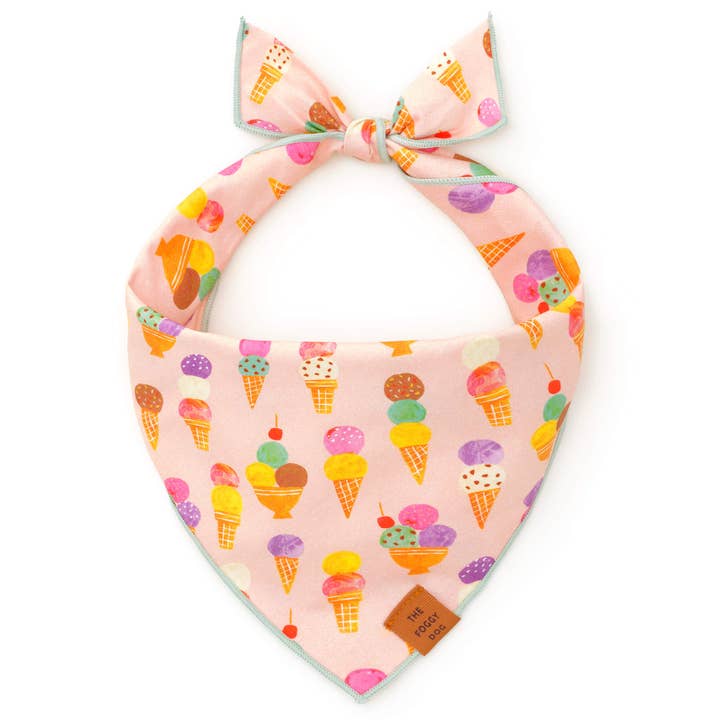 The Foggy Dog - Wholesale Pet Bandana - Dog - Sundae Funday Summer Dog Bandana