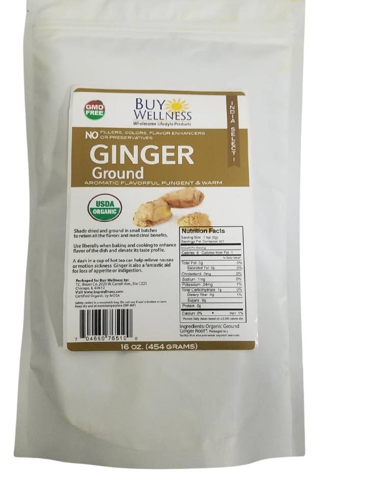 Ekologiskt ingefärspulver, mald ingefära östindisk ingefära för wholesale av Buy Wellness