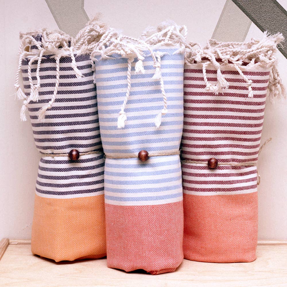 madeathand.nl - Wholesale Beach Towel - Multi Color Striped  Turkish Towel7