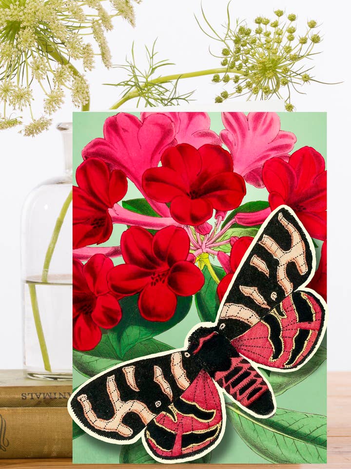 PU002P ~ Pop Up Greeting Card With Butterfly for wholesale by Madame Treacle