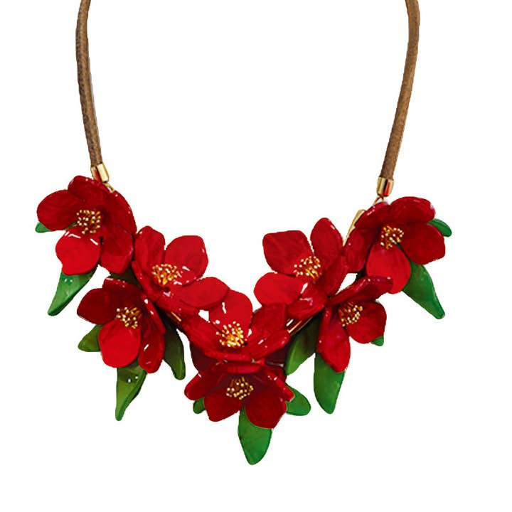 AMORINO SRL - Vendita all'ingrosso Girocollo/collier - COLLANA CON FIORI IN RESINA - FT24160A852