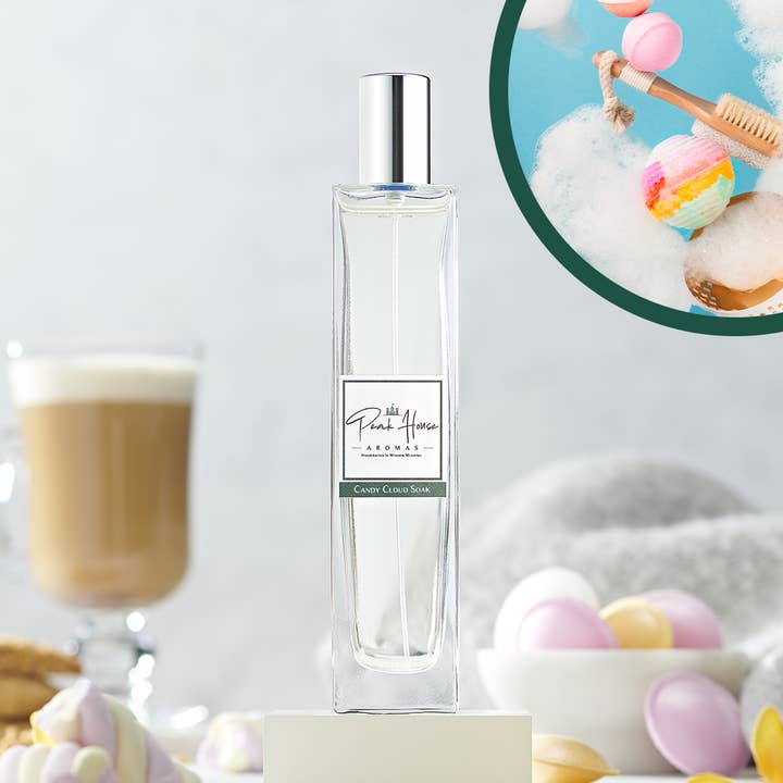 Candy Cloud Soak Room Spray for wholesale by Peak House Aromas