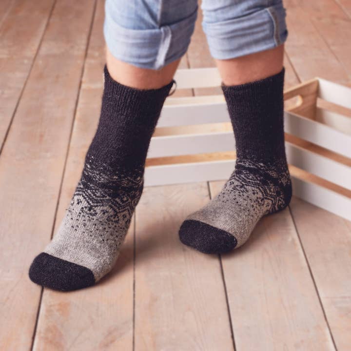 Siberia Spirit - Wholesale Socks - Men's - Arctic Nights Sheep Wool Crew Socks