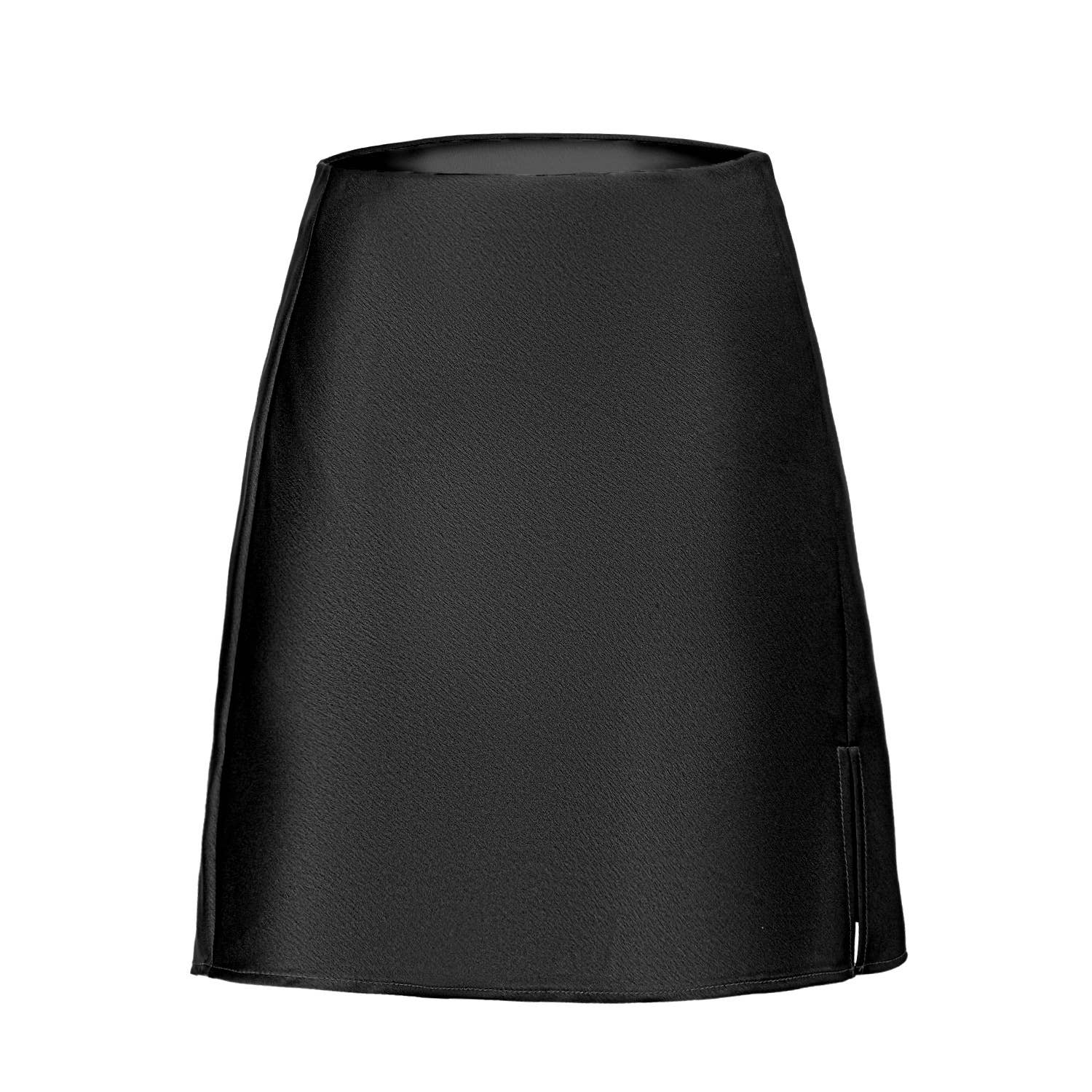 HIDDENBRAND - Wholesale Skirt - Women's - Satin Slit High-Waisted Elasticated Sexy A-Line Skirt0