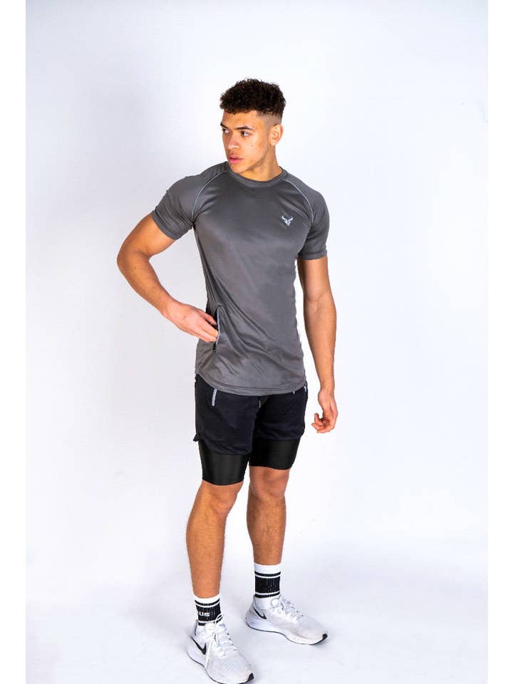 Cerus Clothing - Wholesale T-shirt – men's - Cerus Grey Hybrid Men’s T-Shirt1