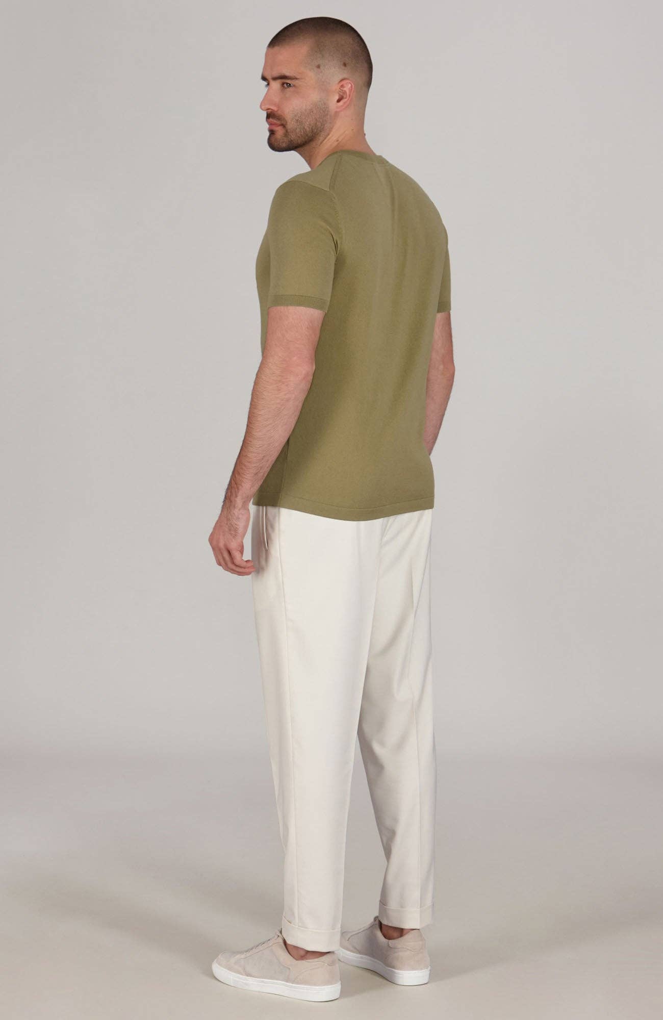 Paul James Knitwear - Wholesale T-Shirt - Men's - Mens Ultra Fine Cotton Knitted T-Shirt19