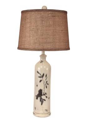 Distressed Nude Tall Birds On A Branch Table Lamp for wholesale by Coast Lamp Mfg