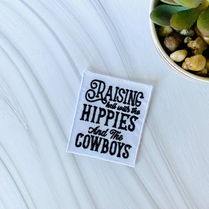 R & R Stitched - Wholesale Patch - Raising hell with the hippies and the cowboy's patch3