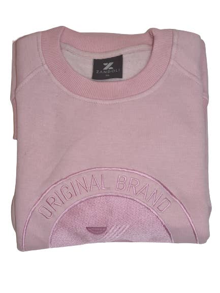 Baby Pink Sweatshirt for wholesale by Zandoli
