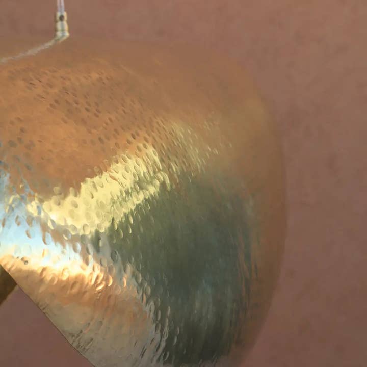 Néda - Wholesale Chandelier/Hanging Light - Lotus Leaf Brass Pendant "NOOR" - Smooth1