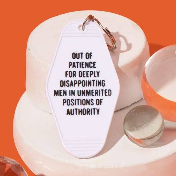 GetBullish - Wholesale Keychain - Women's - Out of Patience for Disappointing Men Feminist Keychain0