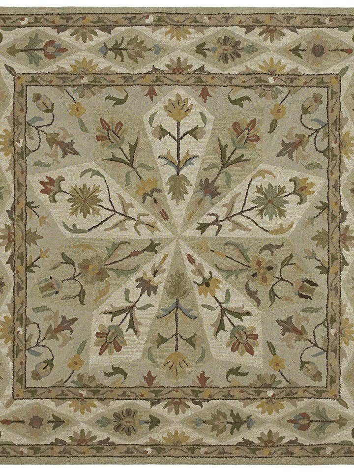 Tapis carré Sage de la collection Tara Square de 7'9"x7'9" pour la vente par contempo fashion